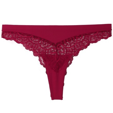 DAMSKIE STRINGI KORONKOWE MAJTKI MORAJ 2-PAK - XL