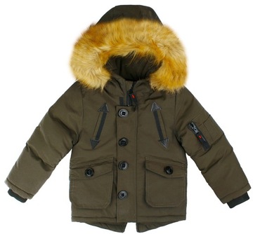Парка зимняя куртка цвета хаки зеленая на меху 3 92