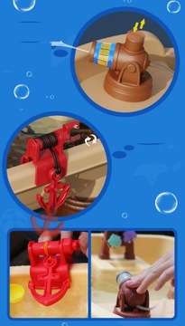 СТОЛ ДЛЯ ИГРЫ ПЕСОЧНИЦА С ВОДОЙ, ЗОНТИК ДЛЯ ПИРАТСКОГО КОРАБЛЯ + АКСЕССУАРЫ МАТАДИ