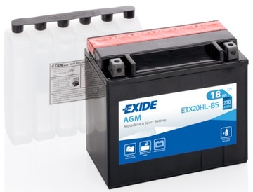 AKUMULATOR EXIDE ETX20HL-BS 18Ah 270A YTX20HL-BS