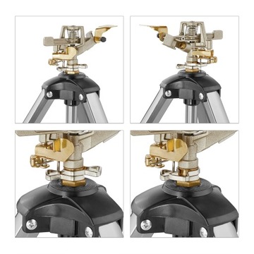 Разбрызгиватель травы с металлической подставкой, серый и серебристый RD46955