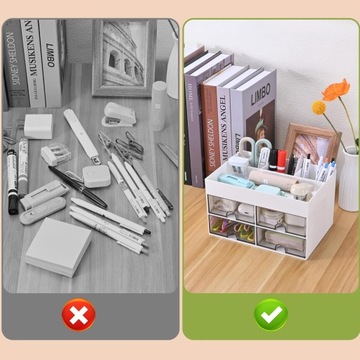 БЕЛЫЙ МЕТАЛЛИЧЕСКИЙ НАСТОЛЬНЫЙ ЯЩИК ДЛЯ ИНСТРУМЕНТОВ ОРГАНИЗАТОР КОНТЕЙНЕР С 4 ОТДЕЛЕНИЯМИ ЯЩИК