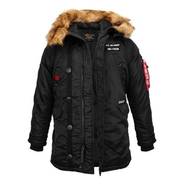 Kurtka Alpha Industries N3B Airborne 188141 Czarna