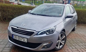 Peugeot 308 II SW 2.0 BlueHDi 150KM 2014 Peugeot 308 2,0HDi 150 KM - Nawigacja - Full l...