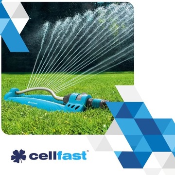 Садовый разбрызгиватель Cellfast TURBO IDEAL с 18 насадками для газона 240 м2