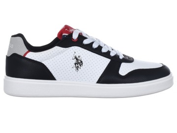 BUTY MĘSKIE U.S. POLO ASSN. - ROKKO003B-WHI-BLK04 męskie sneakersy