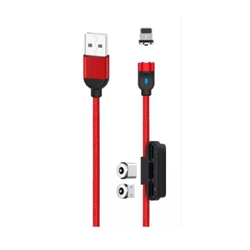 XO Kabel Magnetyczny 3 Końcówki 2,4A 1m JAKOŚĆ
