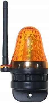 Lampa sygnalizacyjna LED z anteną do bramy Kogut - nowoczesne