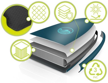 Надувная доска для серфинга Reefbreak длиной 350 см + весло и насос