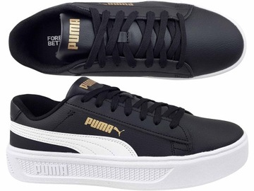 PUMA SMASH PLATFORM V3 TRAMPKI TENISÓWKI CZARNE