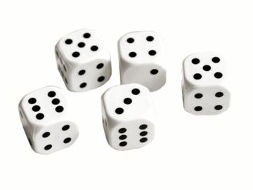 Белые кубики, 100 шт.