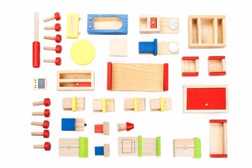 ДЕРЕВЯННЫЙ КУКОЛЬНЫЙ ДОМ, большой, двухэтажный, + мебель