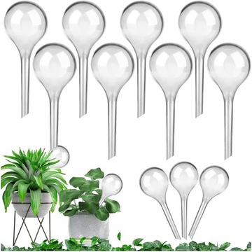 10x KULE NAWADNIAJĄCE DO KWIATÓW ROŚLIN DOZOWNIK WODY DO PODLEWANIA DOMOWY