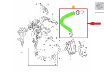 ШЛАНГ ИНТЕРКУЛЕРА OPEL INSIGNIA B 2.0 CDTi