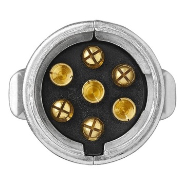 Wtyczka 7 PIN metalowa ALU Wtyk gniazda Mocna!