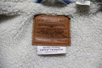 Levi's Ex Boyfriend Sherpa Trucker kurtka jeansowa z kożuszkiem 79692 _ XS