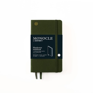 Notatnik Monocle by Leuchtturm1917 Pocket A6, Twarda Oprawa, Kropki, Olive