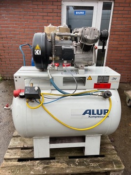 Kompresor dwutłokowy Alup AEK461-270, bekomat, zbiornik 270l, sprężarka