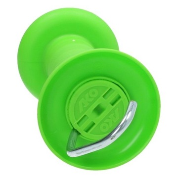 Ручка для ворот с крючком и пружиной, зеленая, Кербл