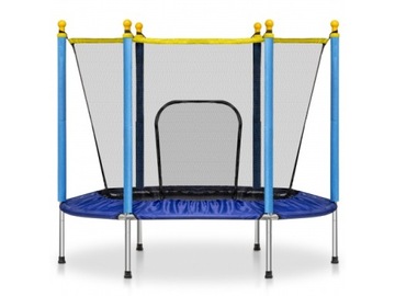 TRAMPOLINA OGRODOWA Z SIATKĄ DOMOWA 140X122CM DUŻA DLA DZIECI