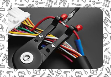 PRAKTYCZNE SZCZYPCE POMOCNICZE - DO LUTOWANIA PRZEWODÓW KABLI UCHWYT 240MM