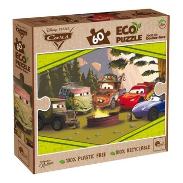 Puzzle 60 dwustronne Eko Auta - Lisciani
