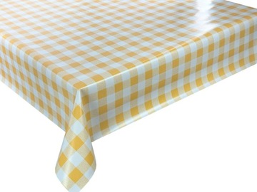 Cerata Obrus Ceratowy Żółta Kratka 280x140 cm