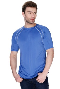 Koszulka męska Sprint z jedwabiu wiskozowego : Kolor - Jeans, Rozmiar - 56/