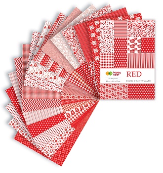 Blok z motywami A4 Happy Color Red 30 motywów