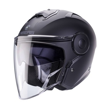 KASK MOTOCYKLOWY OTWARTY JET Z BLENDĄ CABERG SOHO Mat Black r 2XL