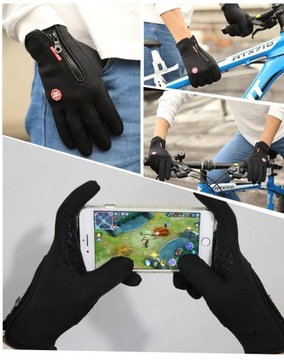ОРИГИНАЛЬНЫЕ МУЖСКИЕ СПОРТИВНЫЕ ПЕРЧАТКИ WINTER TOUCH ДЛЯ БЕГОВОГО ВЕЛОСИПЕДА