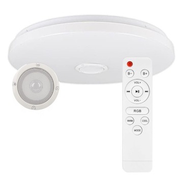 PLAFON LED 72W 50CM +PILOT GŁOŚNIK BLUETOOTH LAMPA