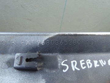 LIŠTA DVEŘE LEVÝ ZADNÍ PEUGEOT 308 5D EZR STŘÍBRNÁ