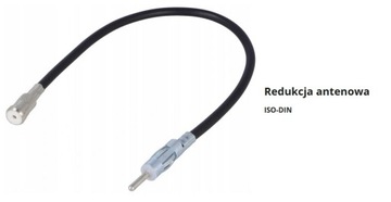 ADAPTER ANTENOWY NA KABLU PROSTY WTYK REDUKCJA DIN