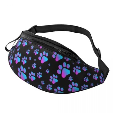 Sparkle rhinestone pies łapa piterek kobiety mężczyźni niestandardowa torb