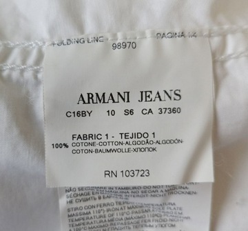 Koszula męska ARMANI JEANS Roz. S BIAŁA