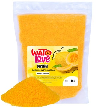 1 Kg Cukier do Waty Cukrowej Kolorowy Smakowy na Patyczki MELON