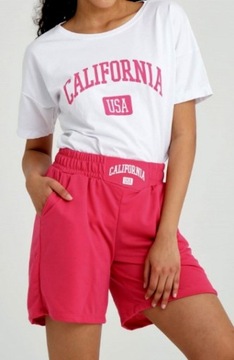 ЖЕНСКАЯ СПОРТИВНАЯ БЛУЗКА КОРОТКИЕ ШОРТЫ L ЦВЕТА