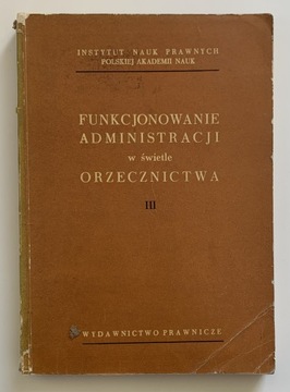 Funkcjonowanie administracji w-