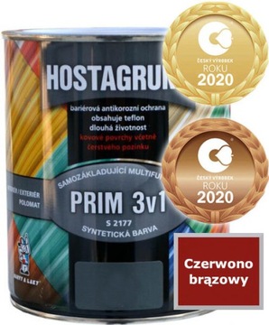 Farba do metalu Hostagrund 3w1 0,6l Czerw brąz