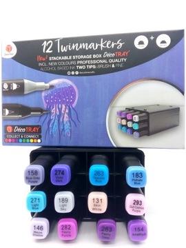 НАБОР TWINMARKERS ДВУХСТОРОННИЙ, 72 ШТ. MIX DECOTIME