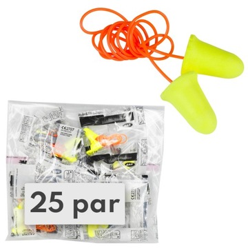 Zatyczki do uszu 3M EAR Soft FX z żyłką 25 par