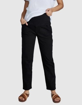 Cotton:On Czarne Spodnie Jeansowe Jeansy Ciążowe 38