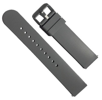 Szary pasek silikonowy do zegarka smartwatcha Rubicon 20 mm 20mm