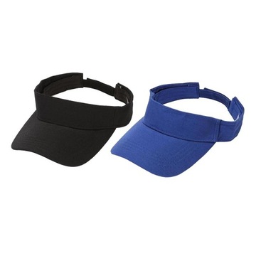 2pcs Cap Visor Golf Visor +, Black+Dark Blue