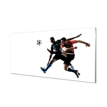 Szklany panel do kuchni Mężczyźni piłka 100x50 cm