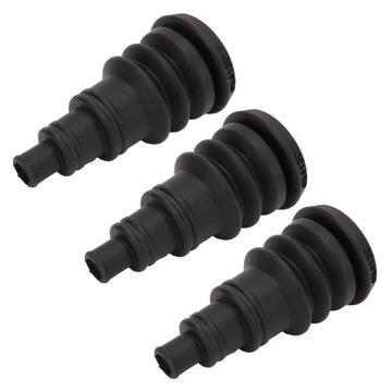 3 шт., защитные рукава для ботинок брандмауэра, черная резина, универсальная, до 3/8