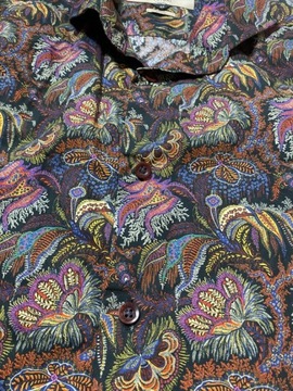 BERTONI ORYGINALNA koszula w kwiaty SLIM FIT / M
