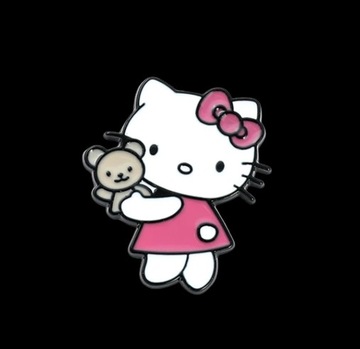 Przypinka do Ubrań Broszka Hello Kitty 2 Kotek Cute