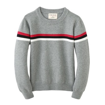sweter z okrągłym szyi z czystej bawełny 4M4